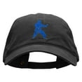 thumbnail image 1 of Karate Student Embroidered Washed Cotton Brass Buckle Cap - Black OSFM, 1 of 5