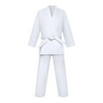 thumbnail image 1 of Karate Suit GI Aikido Training Adult Student Uniform Set (White XXXXL), 1 of 4