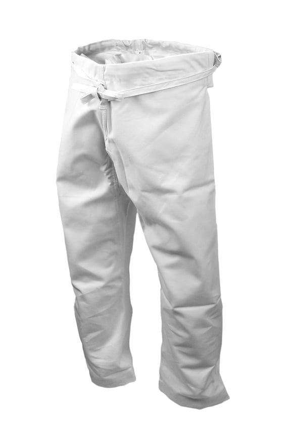 Karate Ultra Heavyweigh 14 OZ 100% Cotton Uniform Pants Only Preshrunk Martial Arts White Gi Pants