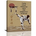 thumbnail image 1 of Karate Wall Art Karate Kid Pictures Wall Decor Taekwondo Motivational Gifts for Boys Canvas Painting Prints Jitsu Poster Decorations Framed Artwork for Men Boy Adult Dojo Gym Home Office Bedroom, 1 of 6