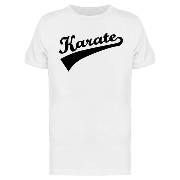 Karate Word Design T-Shirt Men -Image by Shutterstock, Male 3X-Large