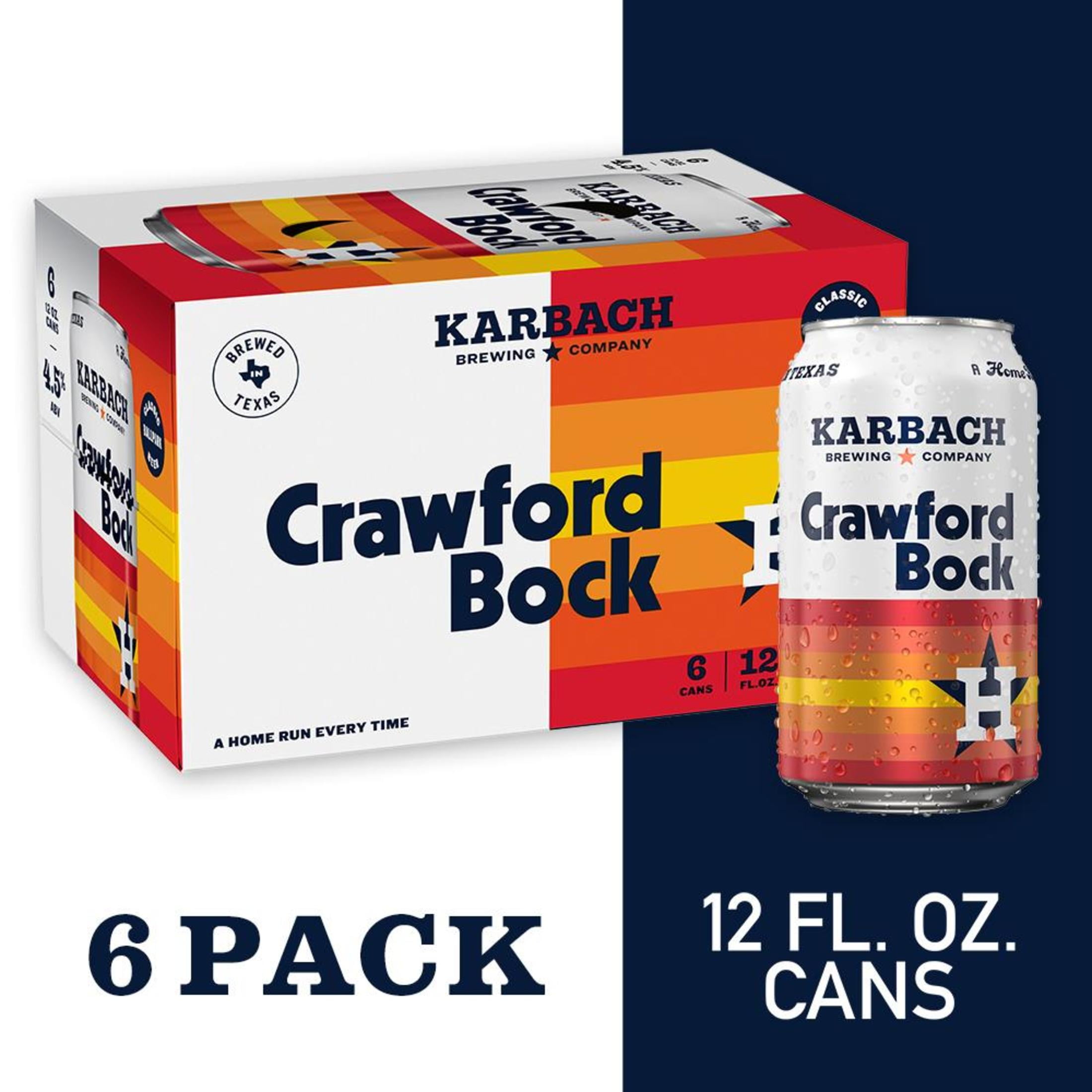 Karbach Brewing Company Crawford Bock Craft Beer, 6 Pack, 12 fl oz