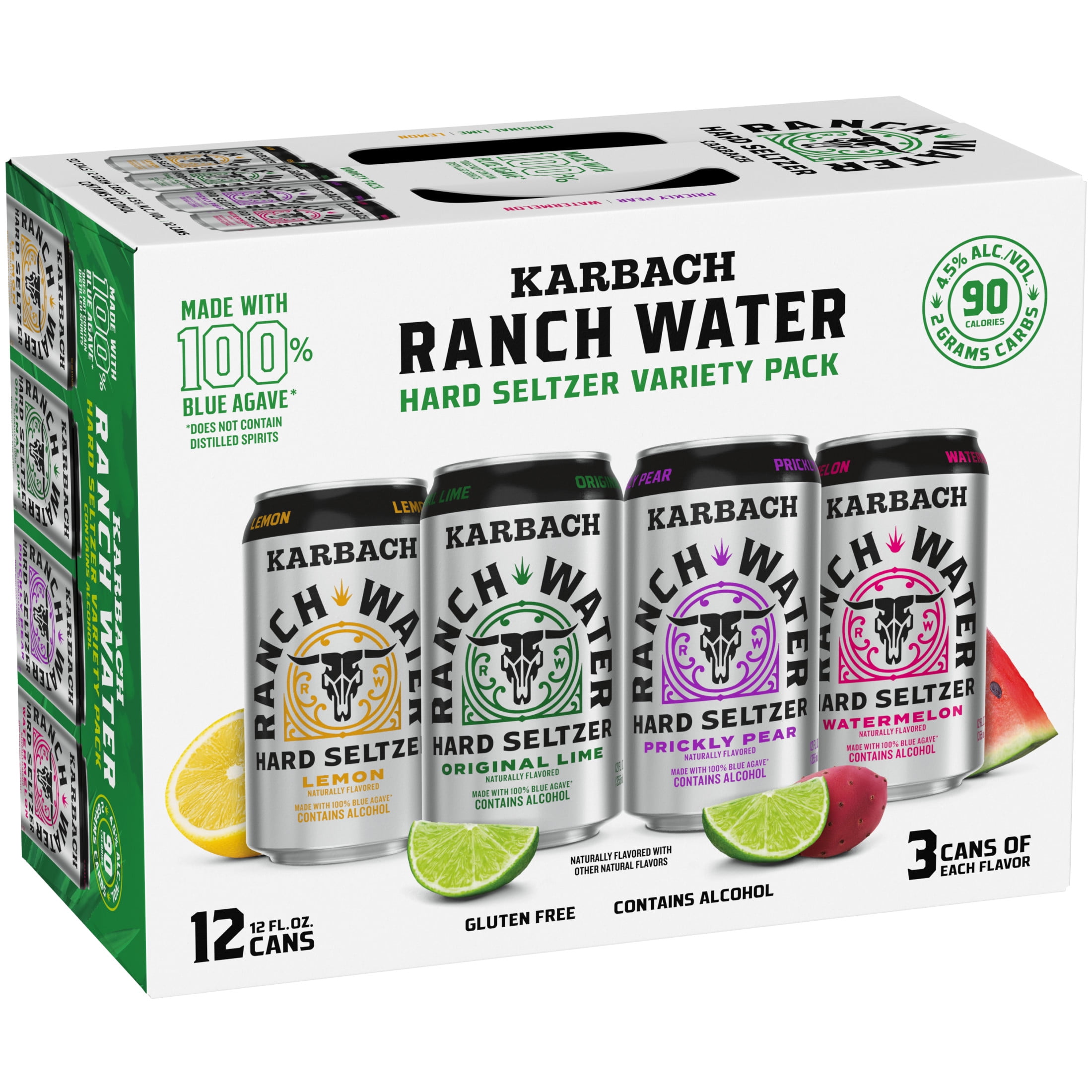 Karbach Brewing Ranch Water Hard Seltzer Craft Variety, 12 Pack 12 fl