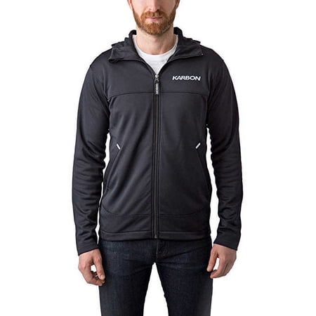 Karbon Men's Full Zip Hoodie Medium Black