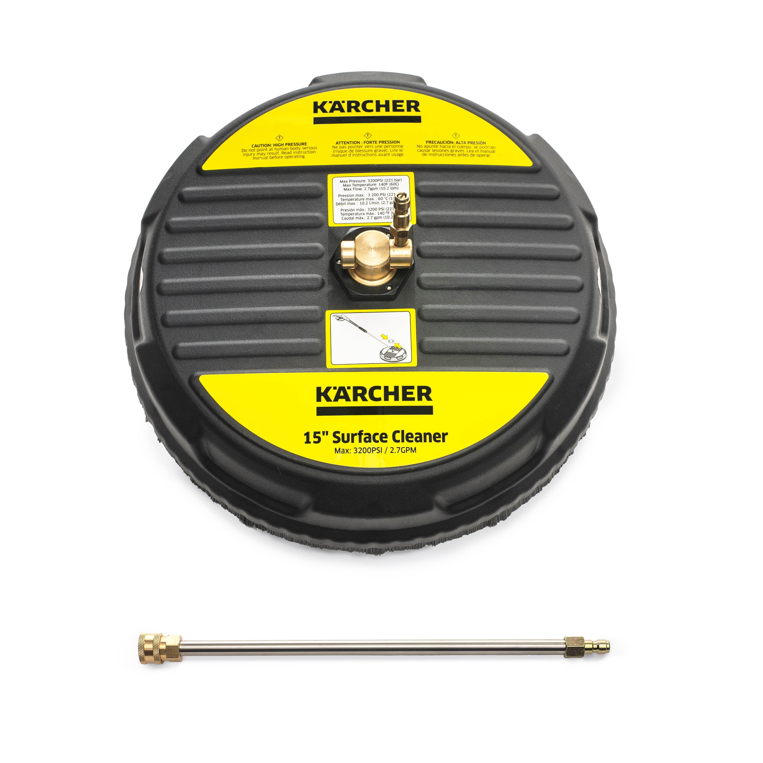 Karcher 15" Surface Cleaner for Pressure Washers 26003200 PSI, with