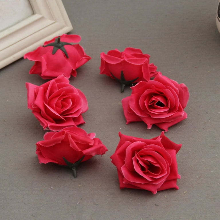 Artificial Silk Rose Flowers Heads Buds Petals Bouquets DIY Crafts
