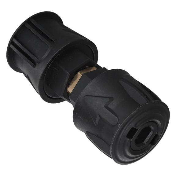 Karcher Compatible M22 14mm Quick Connect Adapter for Pressure Washer Hoses, Black, 2 Pack