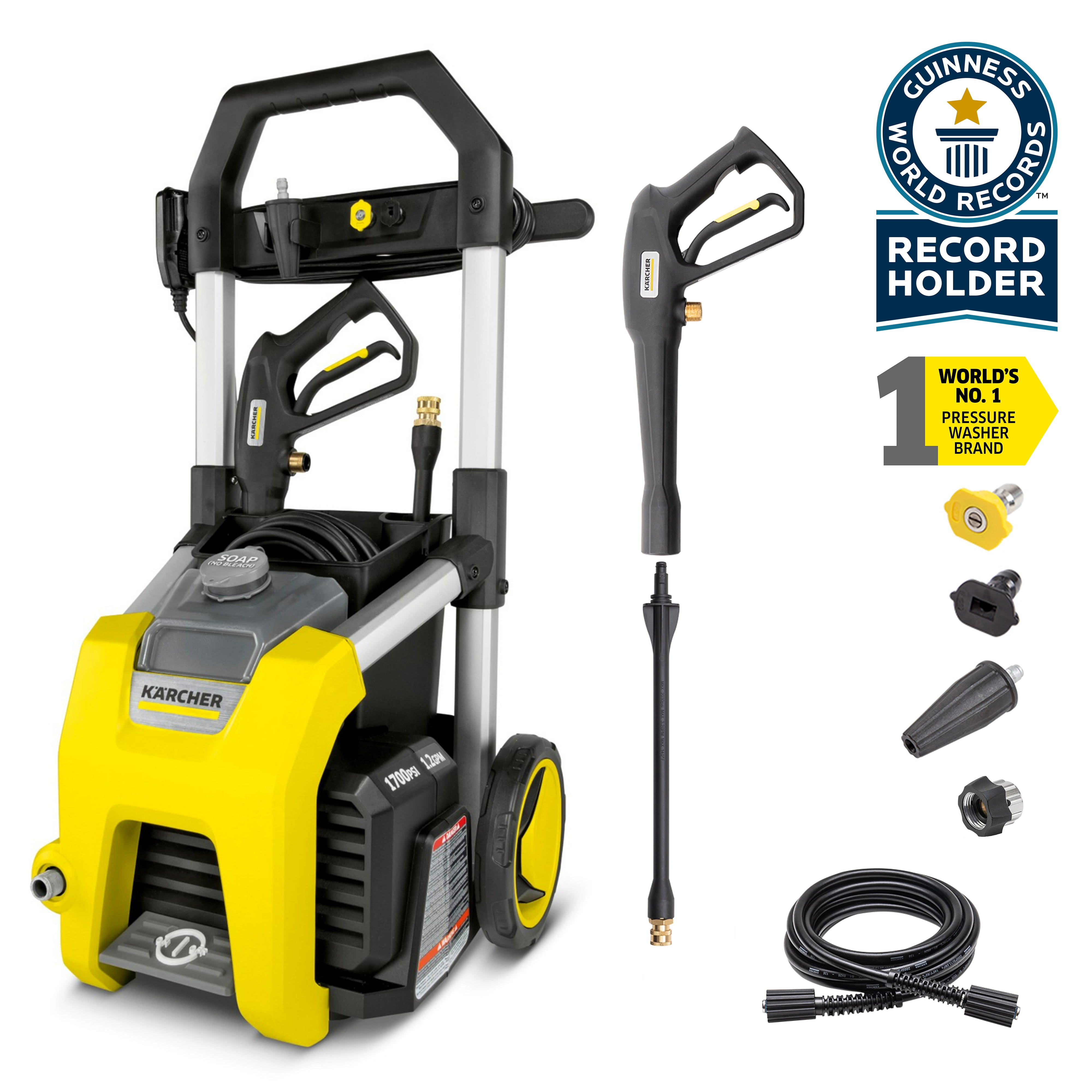 Karcher K1700 Yellow and Black Electric Pressure Washer