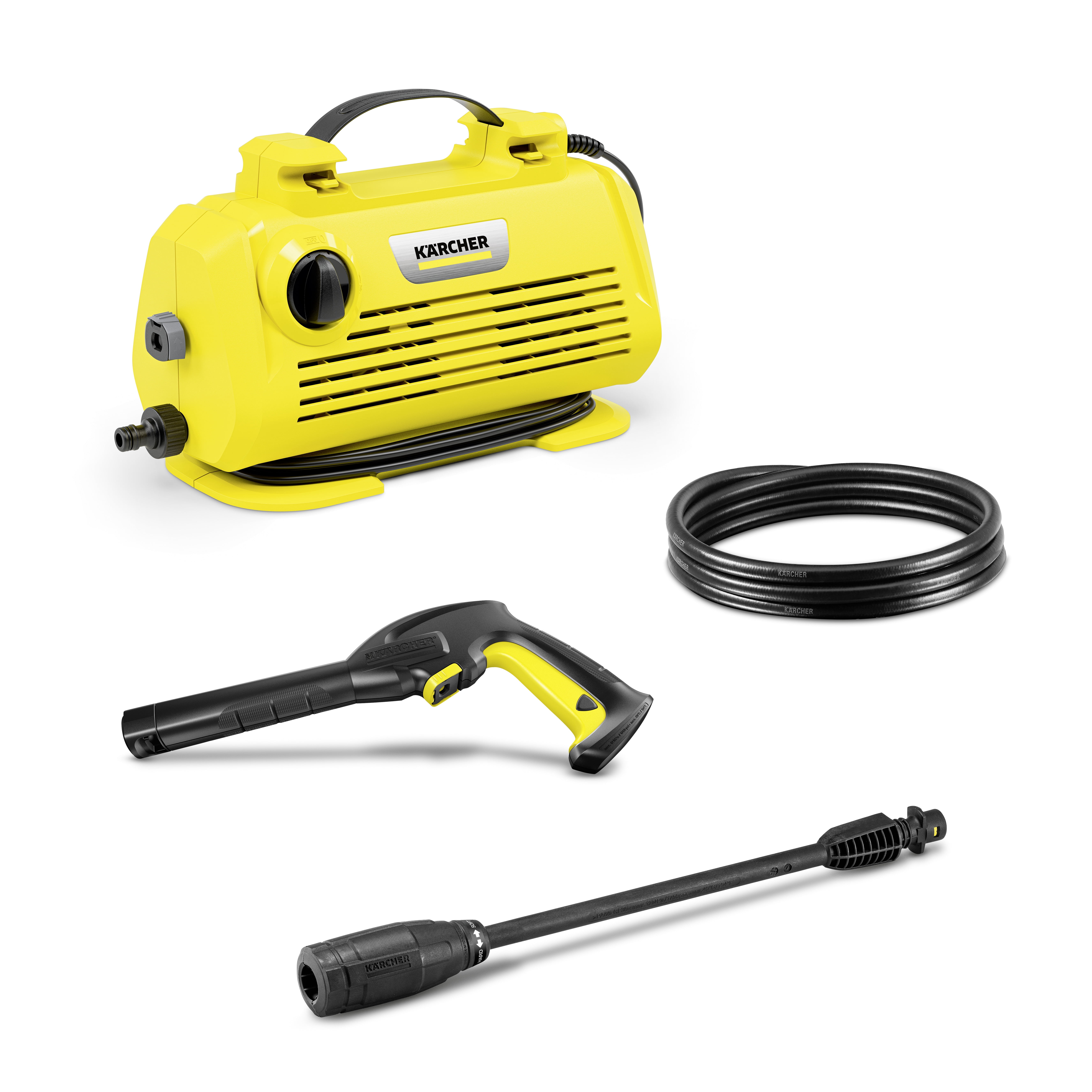Karcher K2 Horizontal, Pressure Washer, 1700 PSI, Hose, 2 Spray