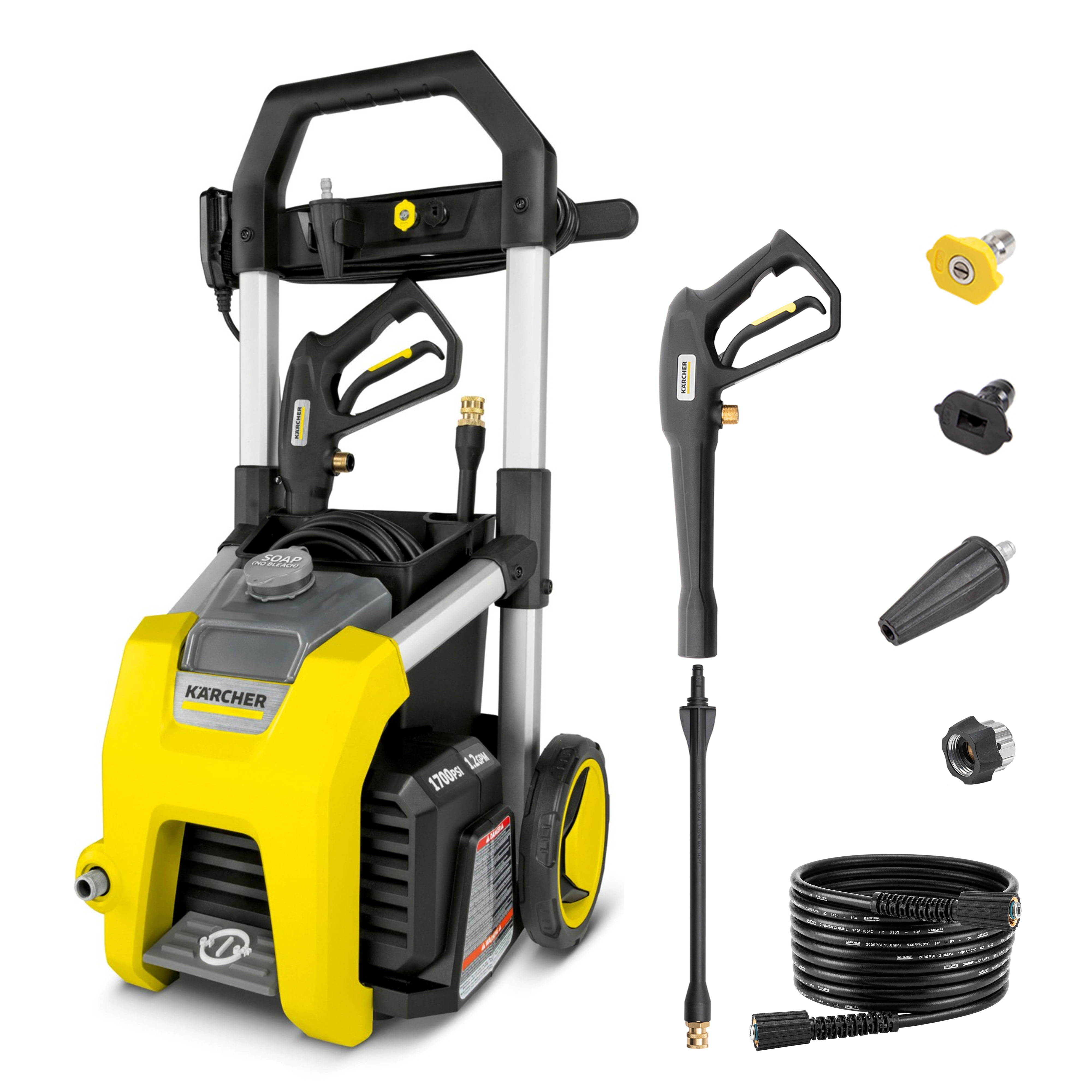 Karcher K1700 Yellow and Black Electric Pressure Washer