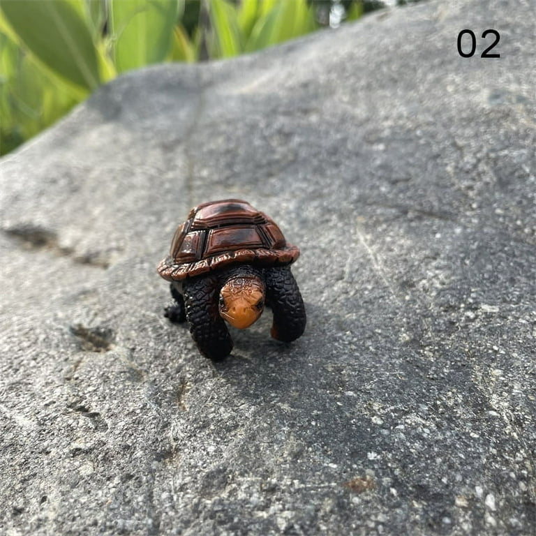 Karcher Small Simulation Animal Mini Turtle Tortoise Micro Landscape  Decoration Resin Figure Doll for Fairy Garden Bonsai New 