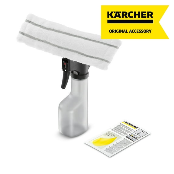 Karcher Window Cleaner, Spray Bottle with Microfiber Pad