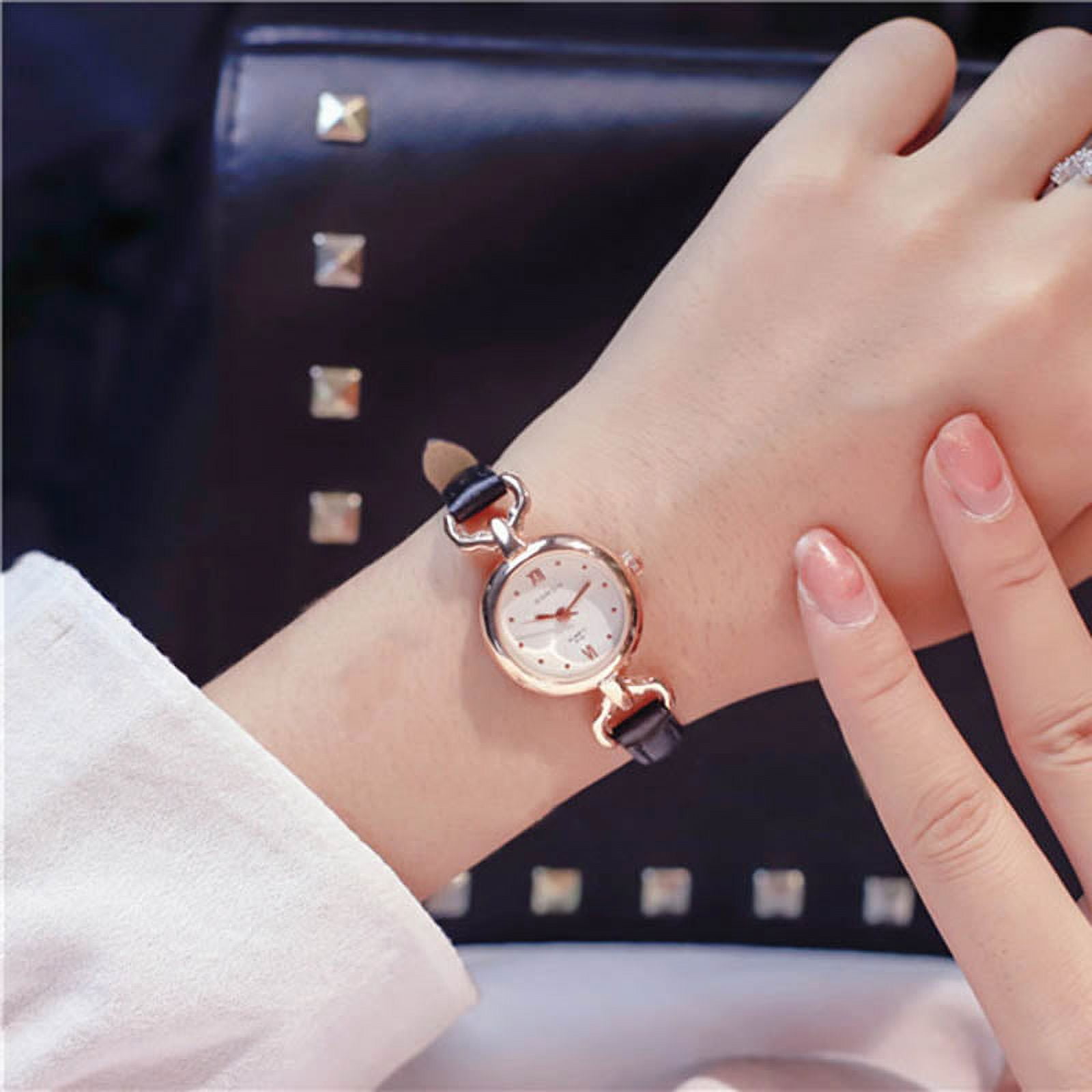 Girl hand deals watch simple