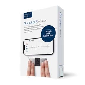 KardiaMobile 1-Lead Medical Grade EKG plus 1 Month KardiaCare, Displays EKG and Heart Rate on Smartphone, No Subscription Needed, FSA/HSA eligible