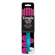 KareCo Mini Tangle Buster Flexible Professional Hair Brush, Pink & Teal, Synthetic Bristles