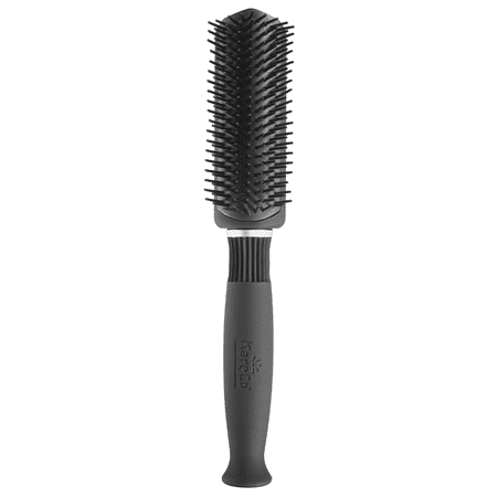 KareCo Nine-Row Heat Resistant Professional Hair Brush, Black, Synthetic Bristles