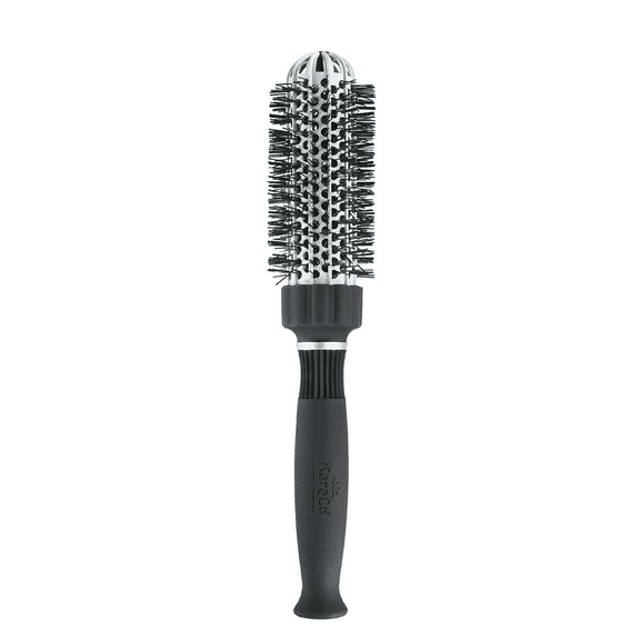 KareCo Small Round Ceramic Thermal Salon Professional Brush, Black