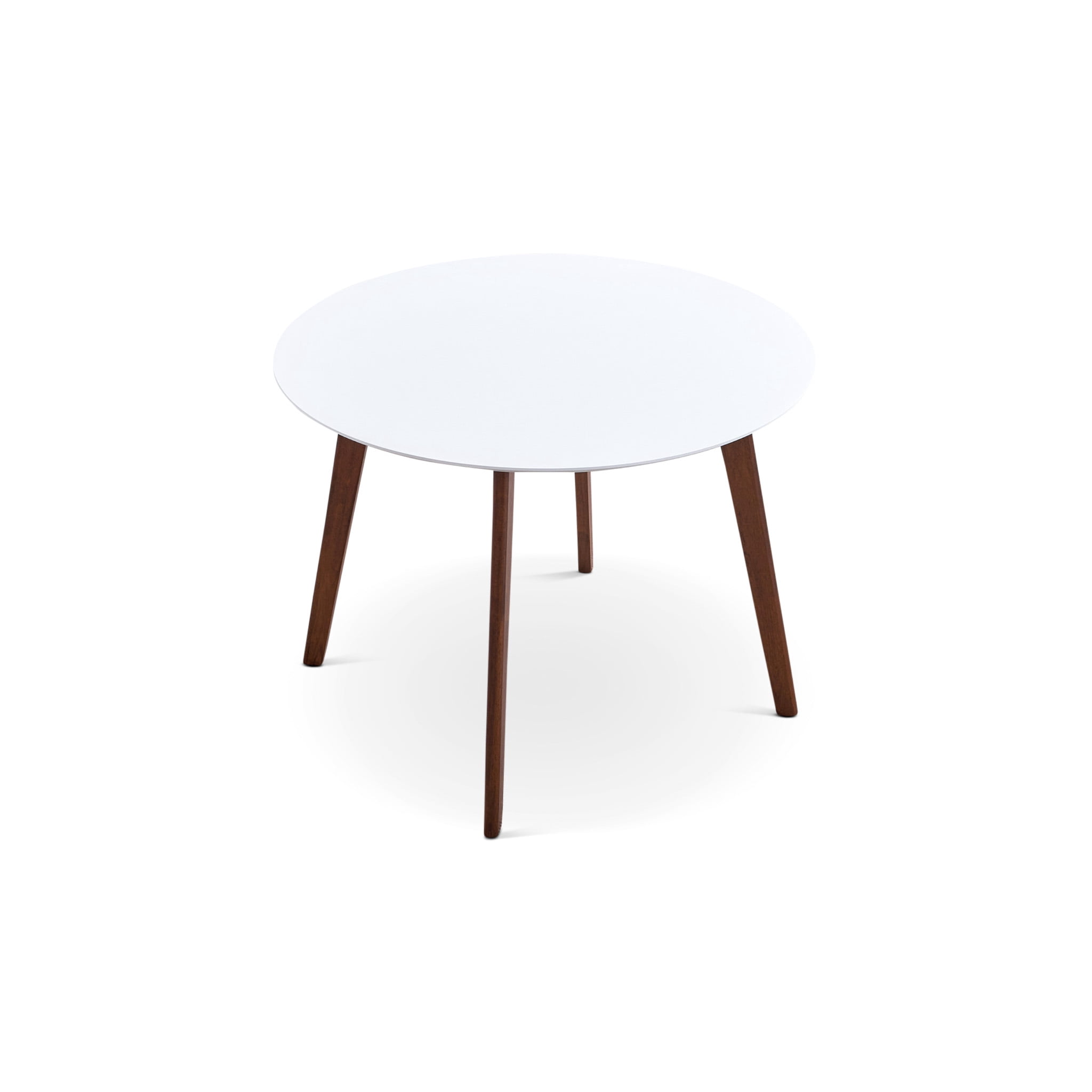 Karel Modern Solid Wood White Top Round Dining Table - Walmart.com