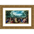 thumbnail image 1 of Karel Van Mander 18x12 Gold Ornate Wood Frame and Double Matted Museum Art Print Titled - The Continence of Scipio (1600), 1 of 4