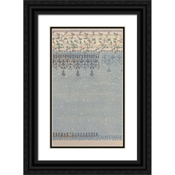Karel Vitezslav Masek 12x18 Black Ornate Wood Framed Double Matted Museum Art Print Titled - Lounge (1898)