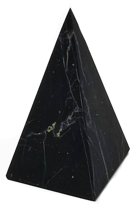 Pyramid, Reiki-Charged, EMF Protection, Power, Black, 6.5 Inch