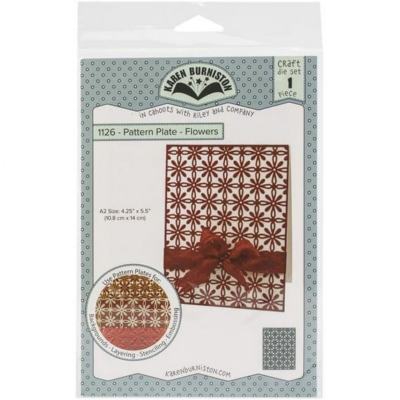 Karen Burniston Riley KBR1126 Dies - Pattern Plate - Flowers