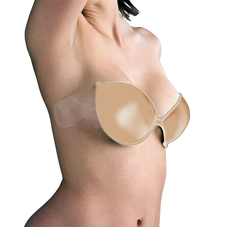 Karen Carson - Backless Strapless Invisible Bra with Adhesive Wings Molded  Cup - Size a - Beige