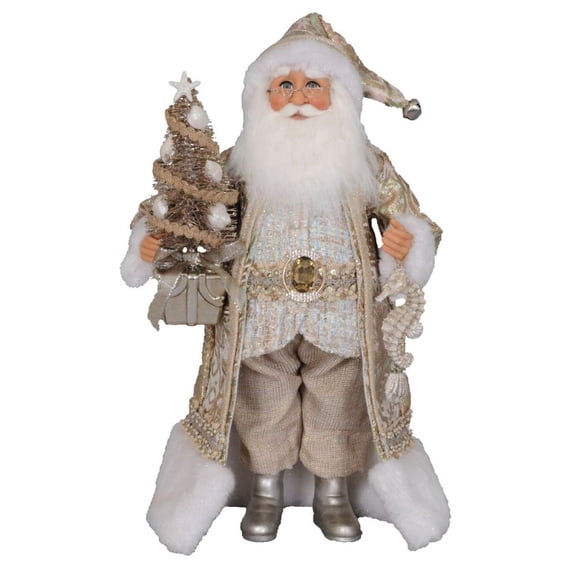 Karen Didion Christmas Champagne Coastal Santa Figurine