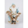 thumbnail image 1 of Karen Didion Coastal Shell Swag Santa Decorative Figurine, Christmas Nautical Home Decor, 1 of 1