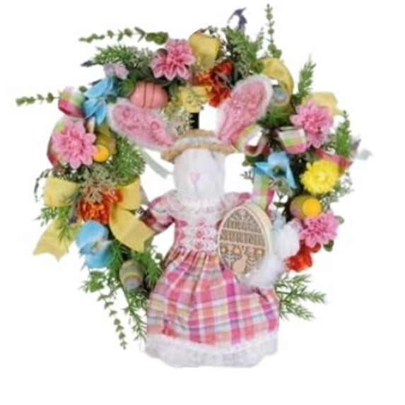 Karen Didion Lighted Hello Spring Wreath 23 Inches