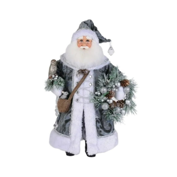 Karen Didion Lighted Snowy Serenity Santa