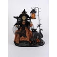 thumbnail image 1 of Karen Didion Lighted Spooky Story Teller Witch Figurine Polyresin, 1 of 4