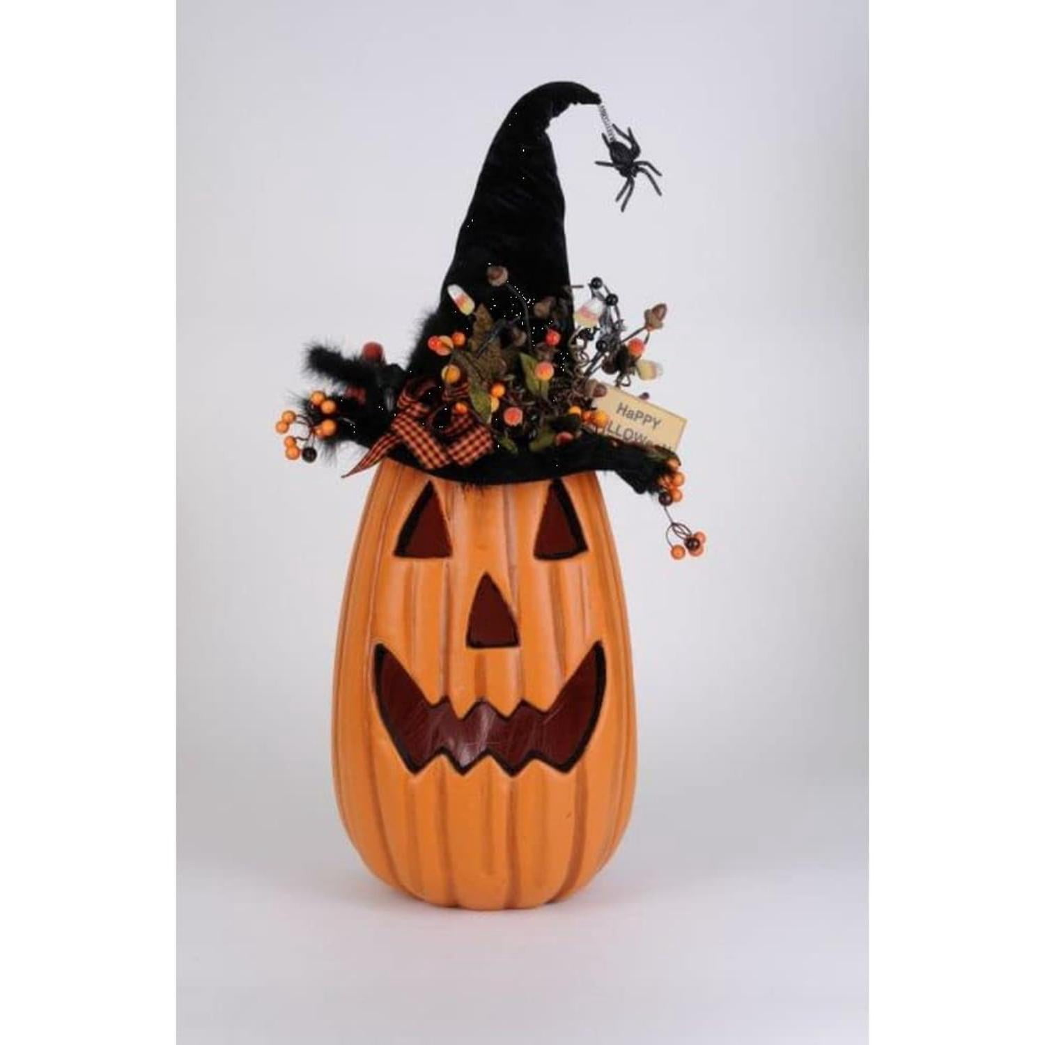 Fiber Optic Jack O Lantern Halloween Fiber Optic Light Up Scarecrow