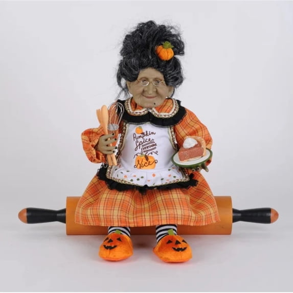 Karen Didion Pumpkin Spice Granny On Rolling Pin