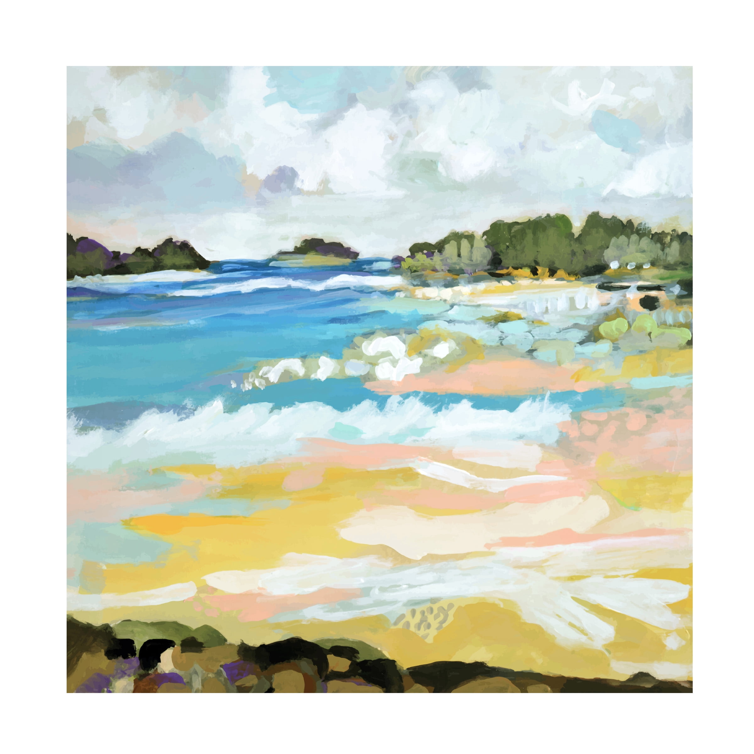 Karen Fields 'Surfscape IX' Canvas Art
