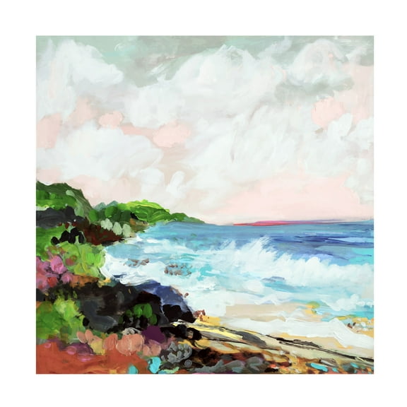 Trademark Fine Art Karen Fields Surfscape VII Canvas Wall Art - 14x14