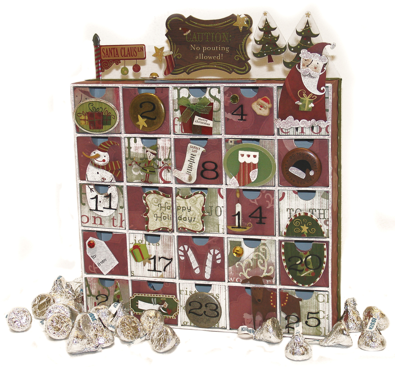 Karen Foster 3D Countdown Calendar, 25 Drawers [Inquiries - by email] - image 1 of 1