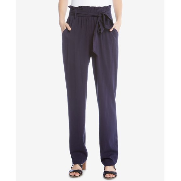 Karen Kane Paperbag Waist Pants Navy M