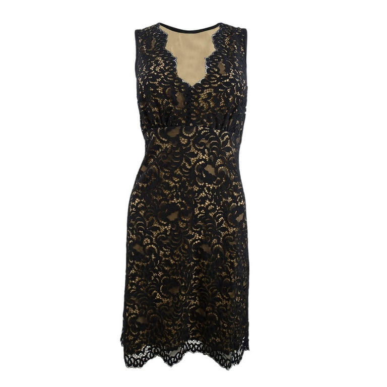 Karen Kane Women s Milan Lace Dress Black Size M Walmart
