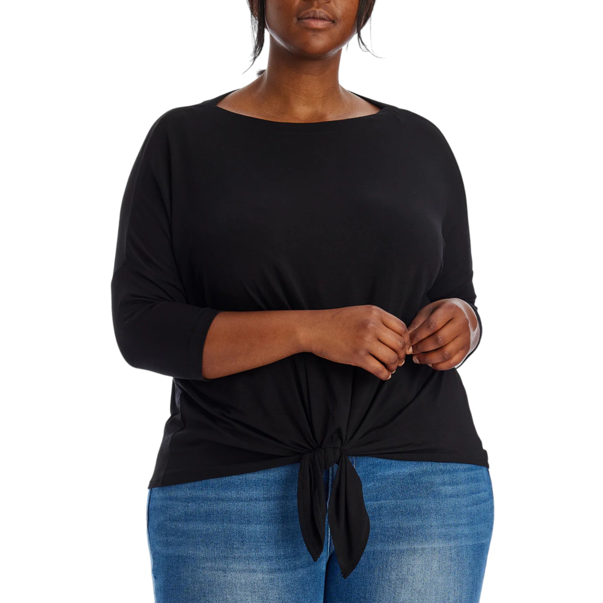 karen kane tie dye peasant top