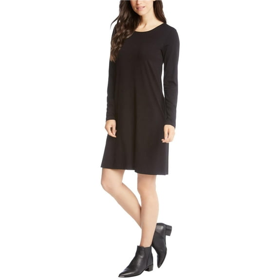 Karen Kane Womens Abby T-Shirt Jersey Dress, Black, Large