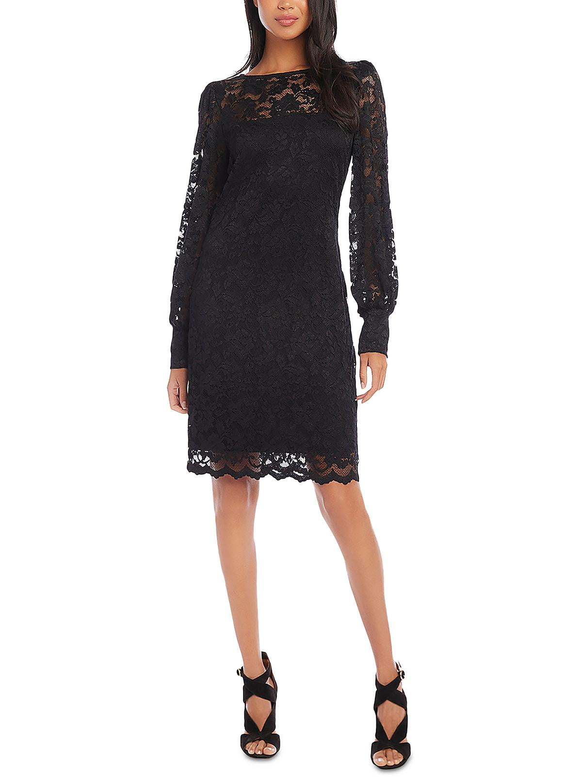 Karen Kane Womens All That Shines Lace Mini Sheath Dress