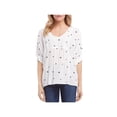 thumbnail image 1 of Karen Kane Womens Boho Ruffled Peasant Top, 1 of 2