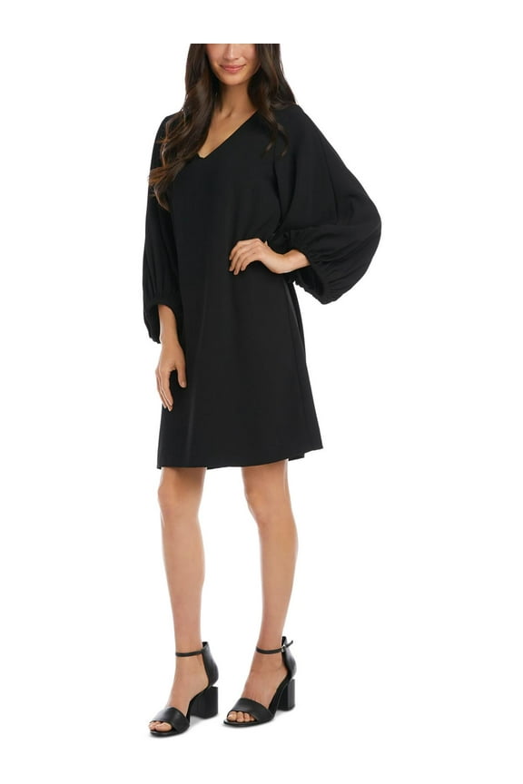 Womens Scoop Neck Knee Midi Dress