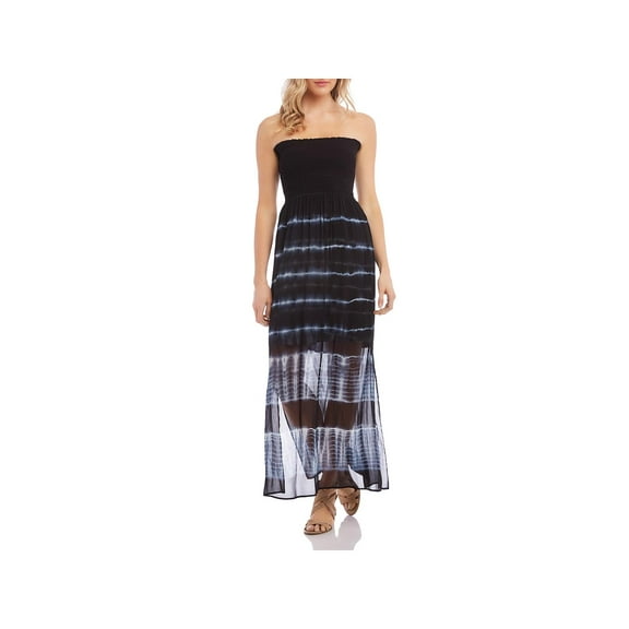 Karen Kane Womens Tie-Dye Smocked Maxi Dress