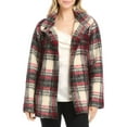 thumbnail image 1 of Karen Kane Womens Wool Blend Plaid Shirt Jacket, 1 of 2