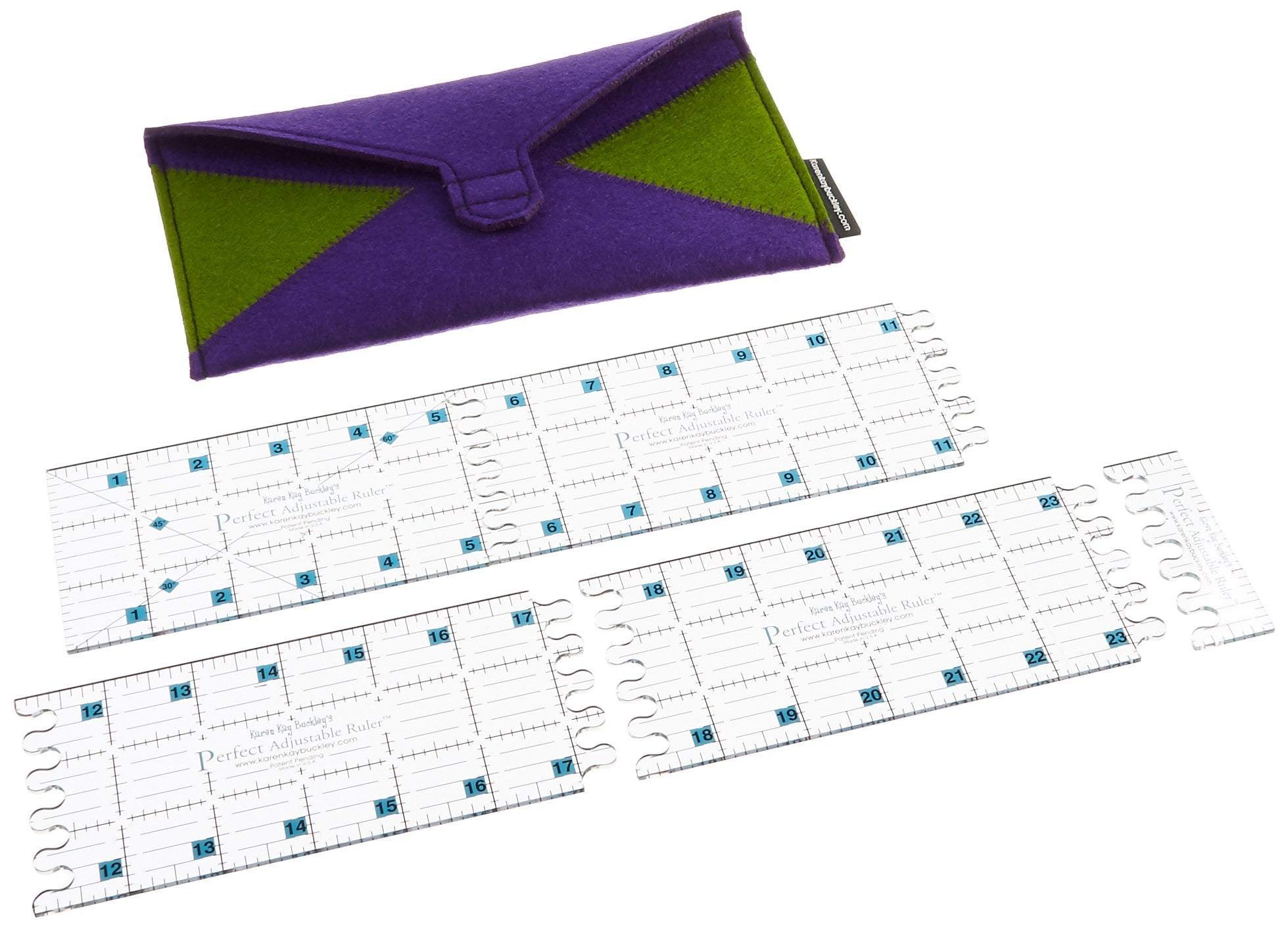 Karen Kay Buckley Perfect Adjustable Ruler -3"X24"
