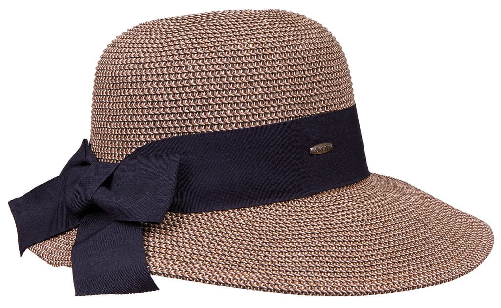 Karen Keith Toyo Straw Sun Hat with Wide Ribbon for Summer  display picture 2