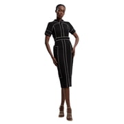 Karen Millen Compact Stretch Pencil Midi Dress - Black, 8