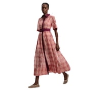 Karen Millen Short Sleeve Midi Shirt Dress - Pink, 4